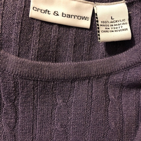 Croft & Barrow sweater size L - Picture 3 of 5